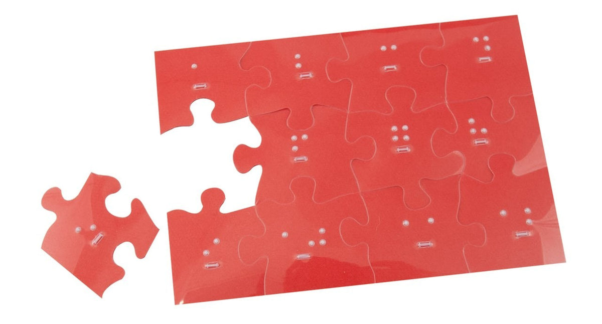 Braille Jigsaw Puzzle 5x7 - 12 pieces
