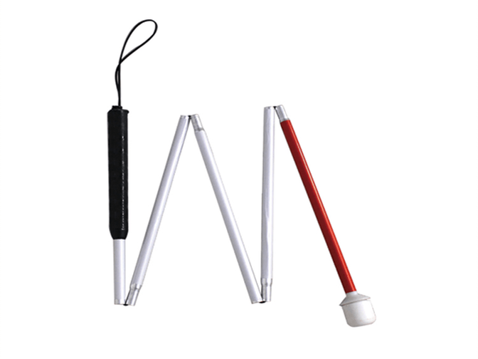 White folding Cane