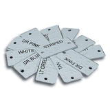 Aluminum Braille Clothing Identifiers